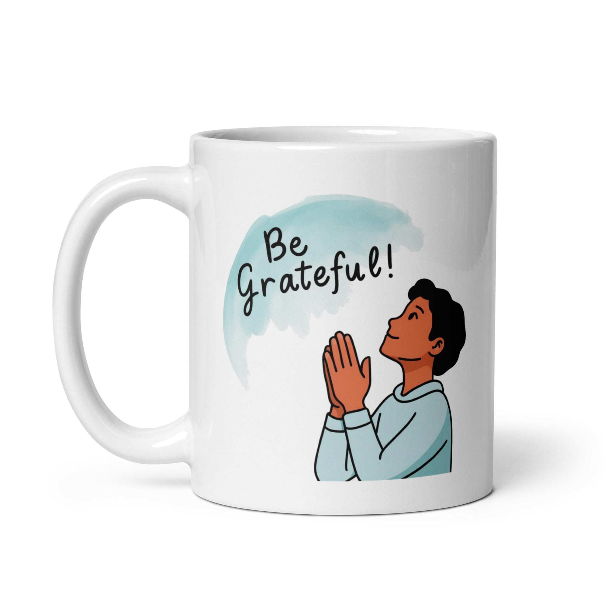 Be Grateful! Daily Motivational Mug, Inspirational Ceramic Mug DenBox