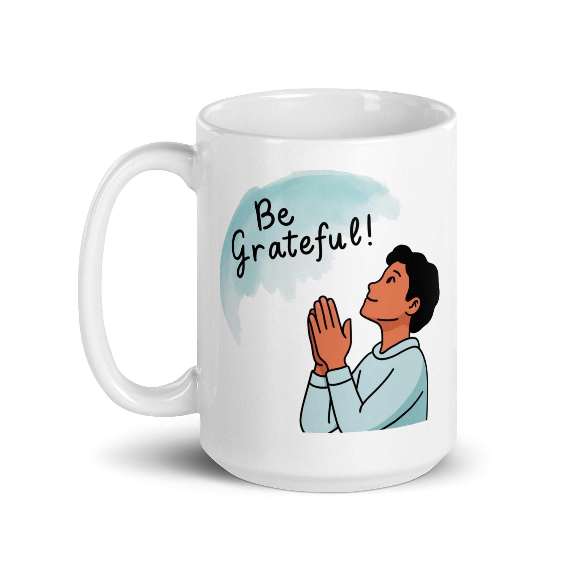 Be Grateful! Daily Motivational Mug, Inspirational Ceramic Mug DenBox