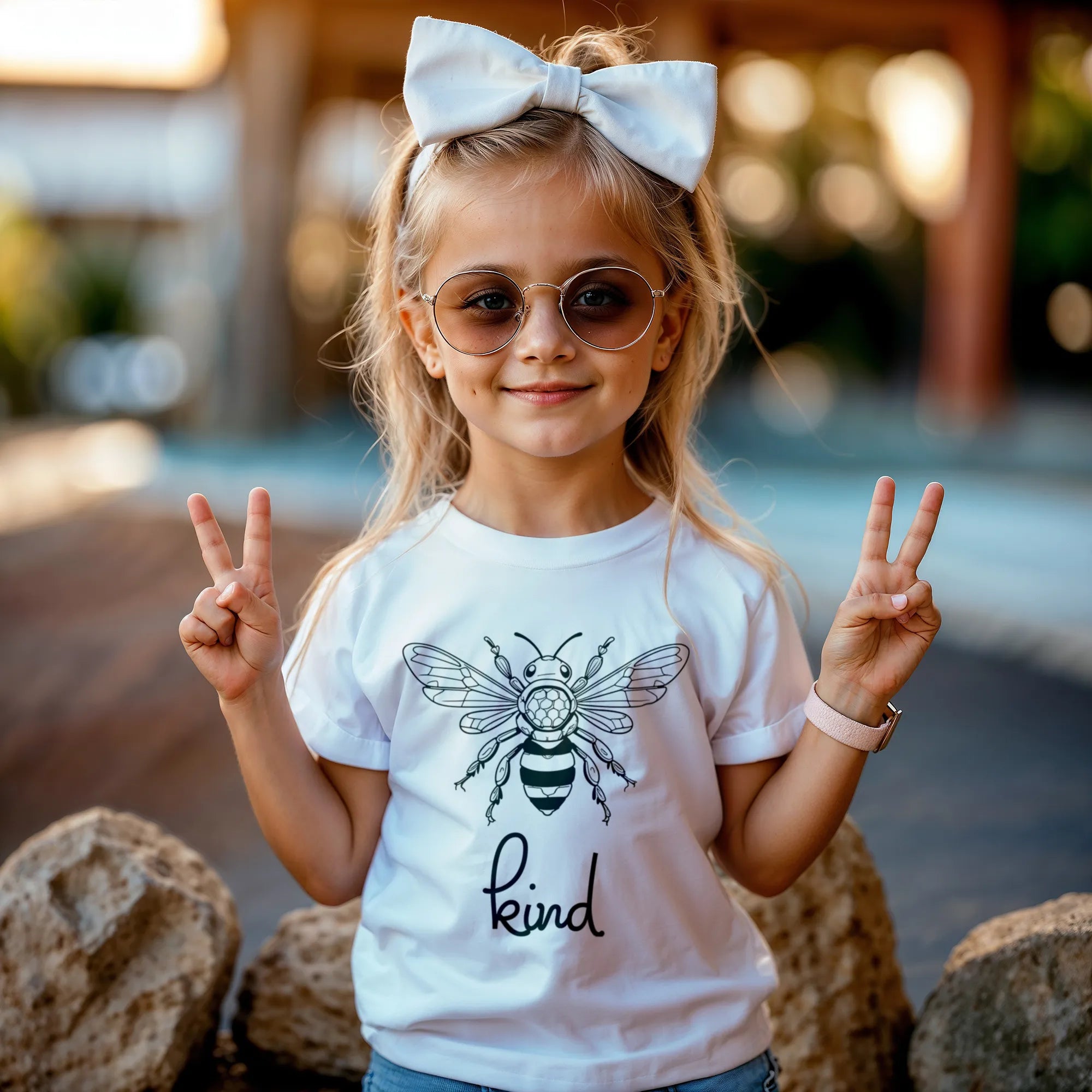 Bee Kind Toddler T-Shirt, Gift For Bee Lovers DenBox