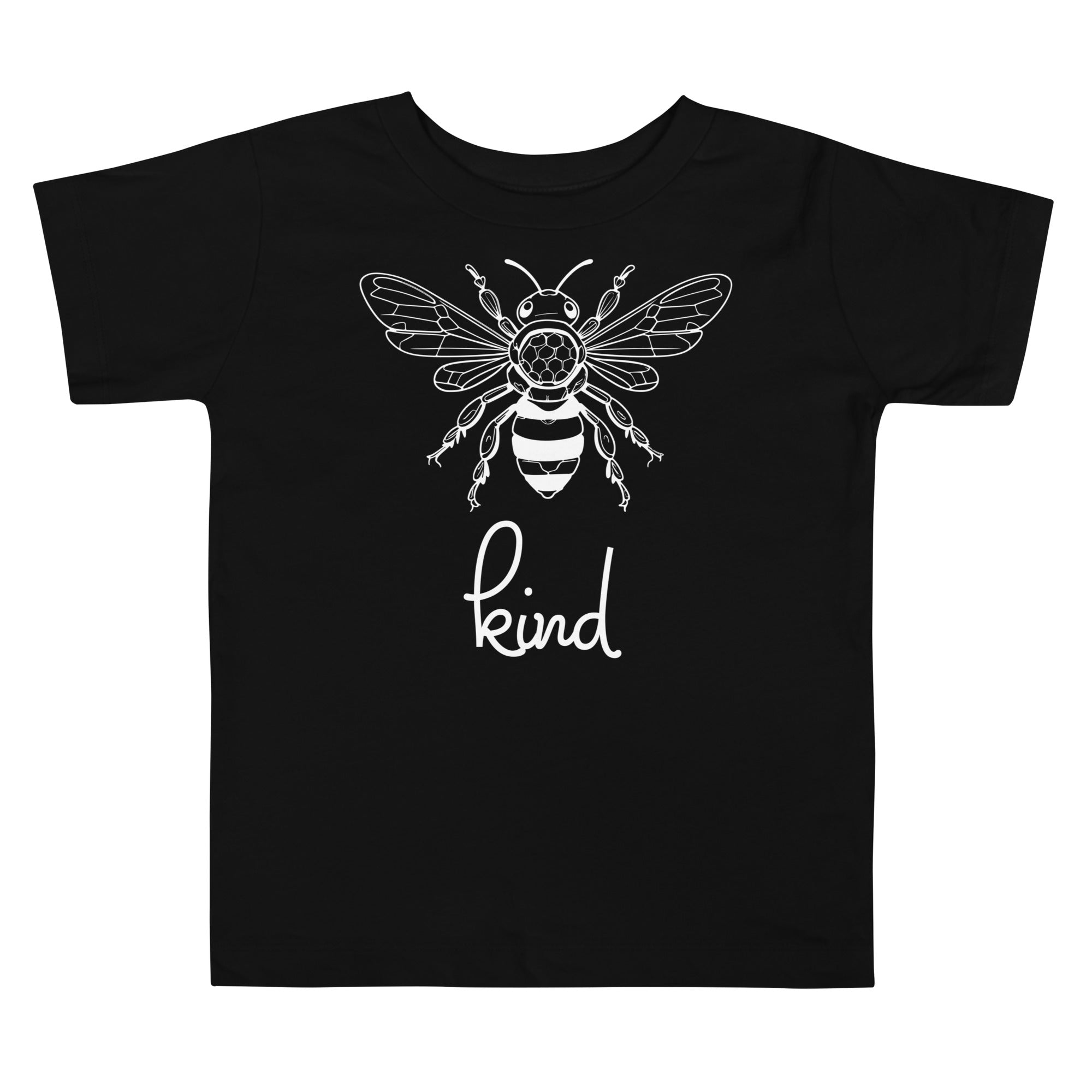Bee Kind Toddler T-Shirt, Gift For Bee Lovers Black 5T 3T 2T 4T DenBox