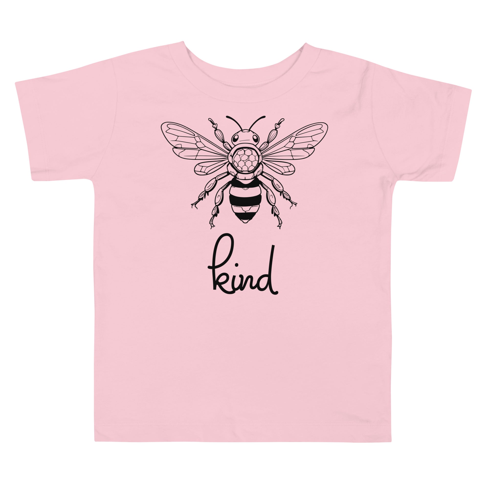 Bee Kind Toddler T-Shirt, Gift For Bee Lovers Pink 3T 4T 2T 5T DenBox