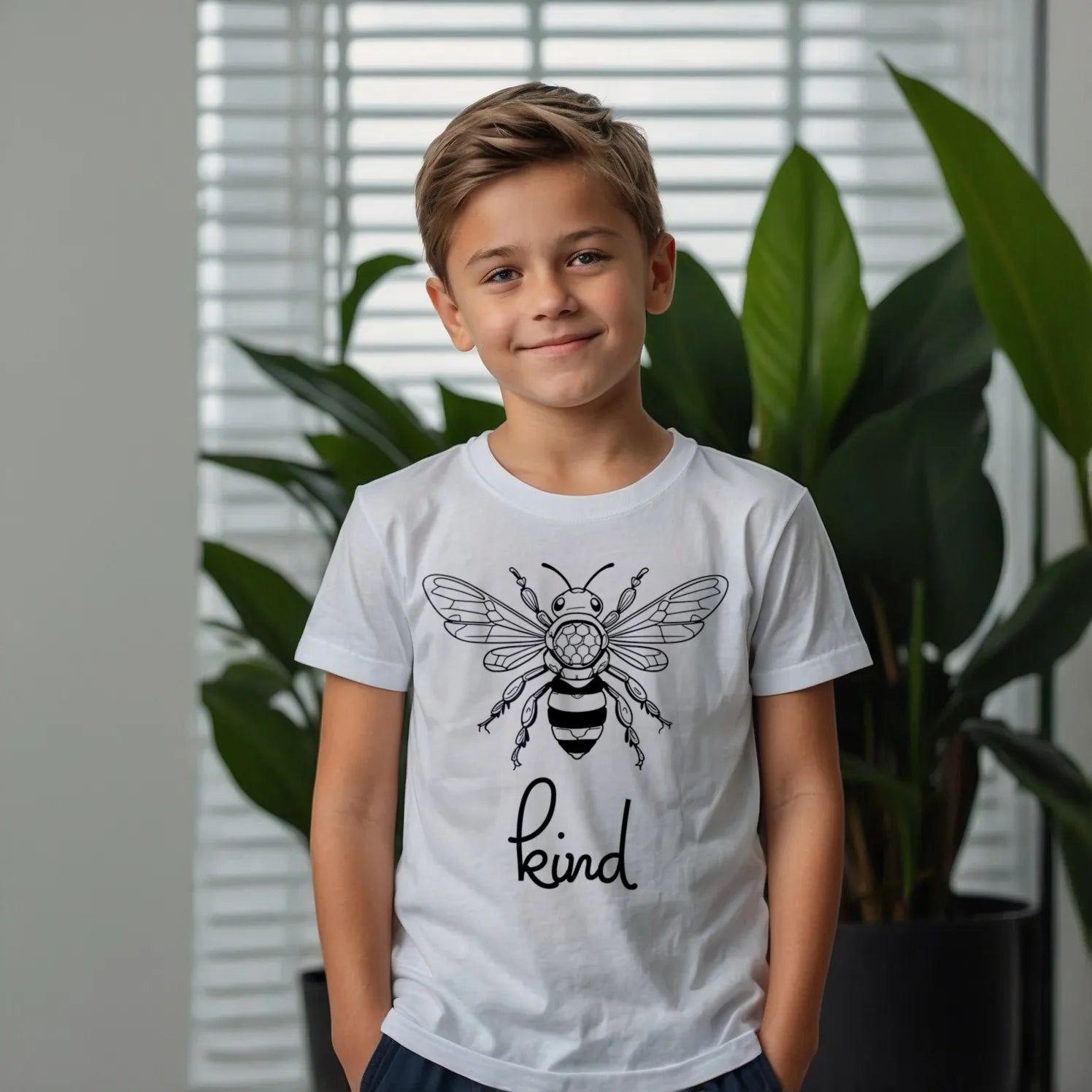 Bee Kind Youth T-Shirt, Gift For Bee Lovers DenBox