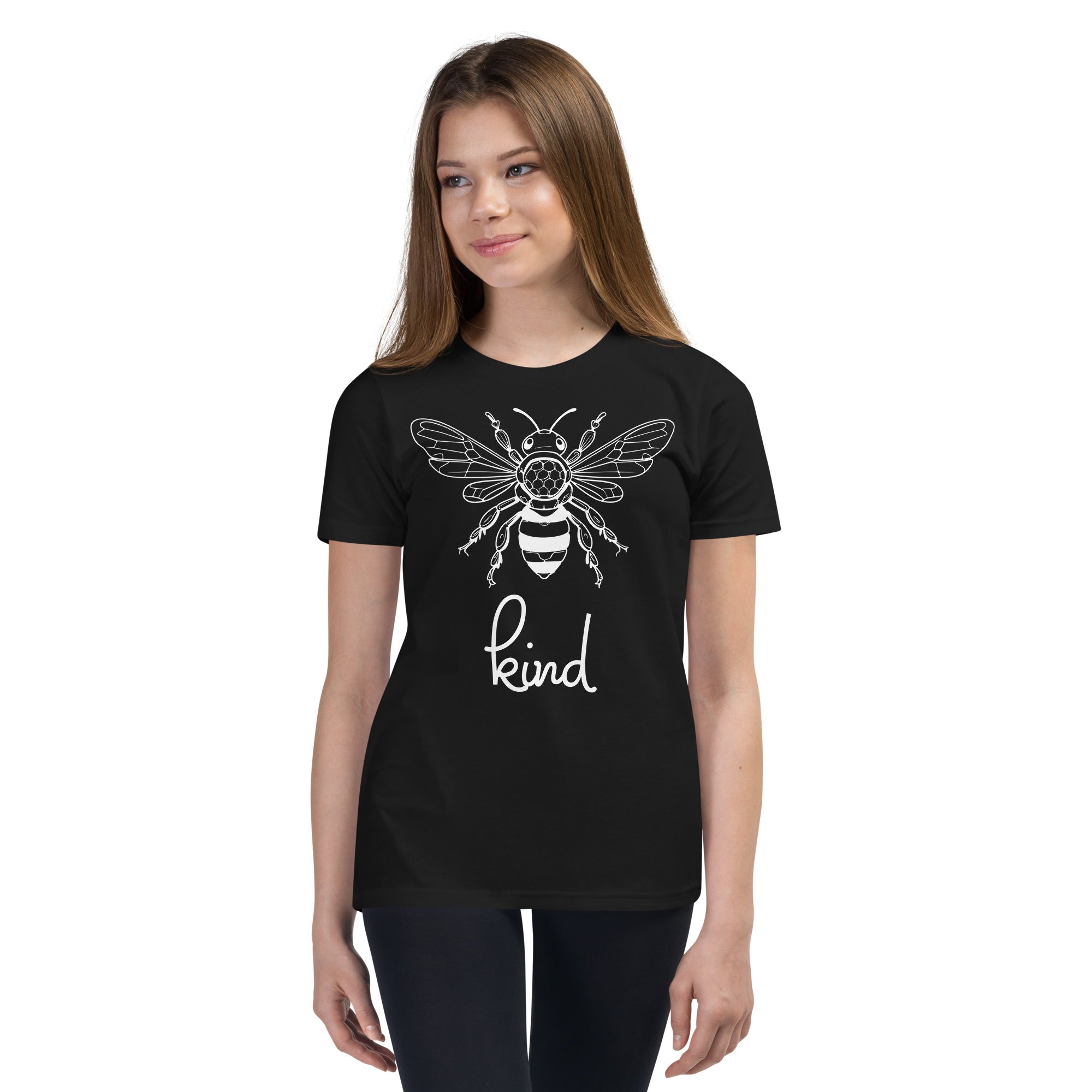 Bee Kind Youth T-Shirt, Gift For Bee Lovers DenBox