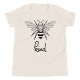 Bee Kind Youth T-Shirt, Gift For Bee Lovers Heather Dust YM YS YXL YL DenBox