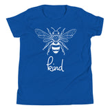 Bee Kind Youth T-Shirt, Gift For Bee Lovers True Royal YL YS YXL YM DenBox
