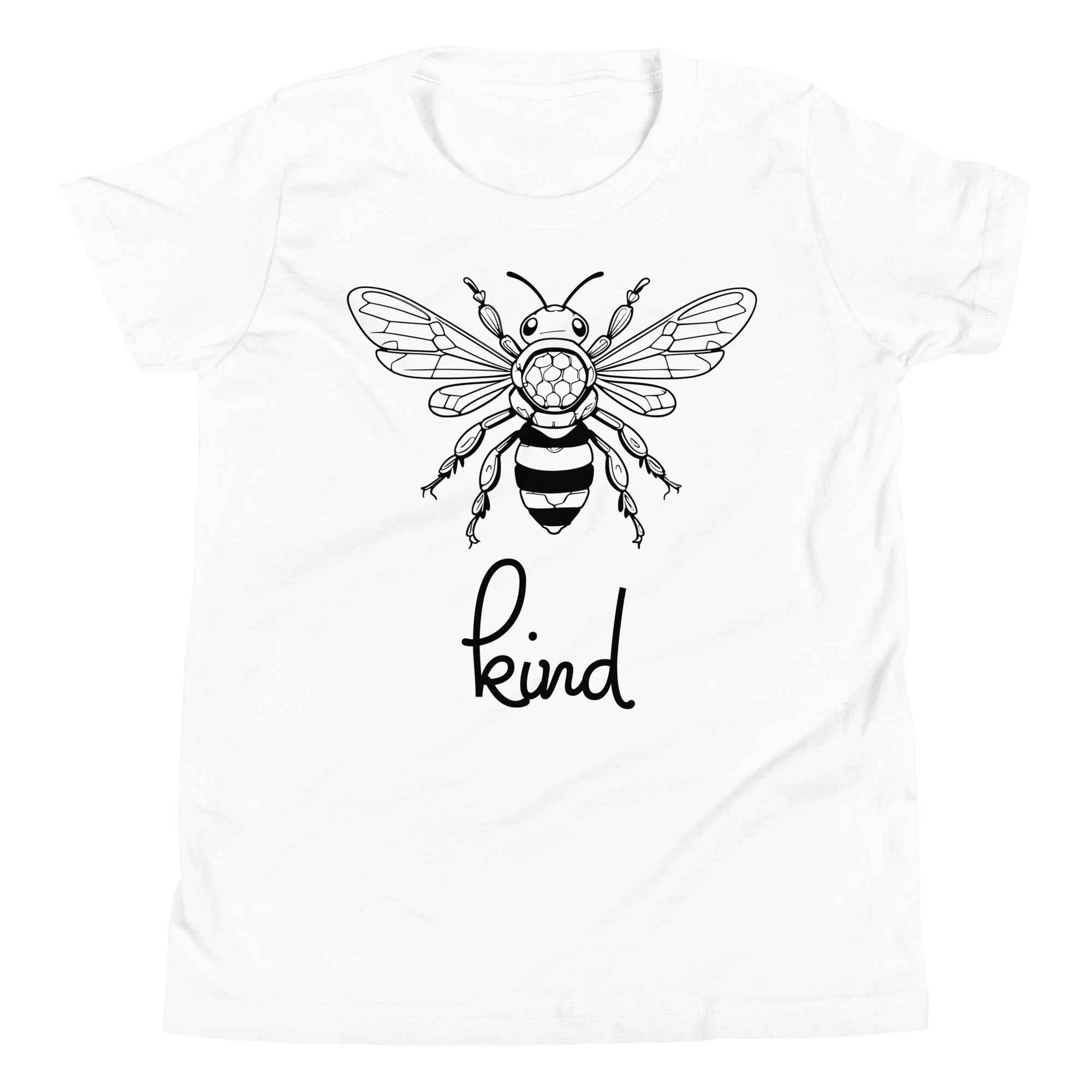 Bee Kind Youth T-Shirt, Gift For Bee Lovers White YXL YL YM YS DenBox