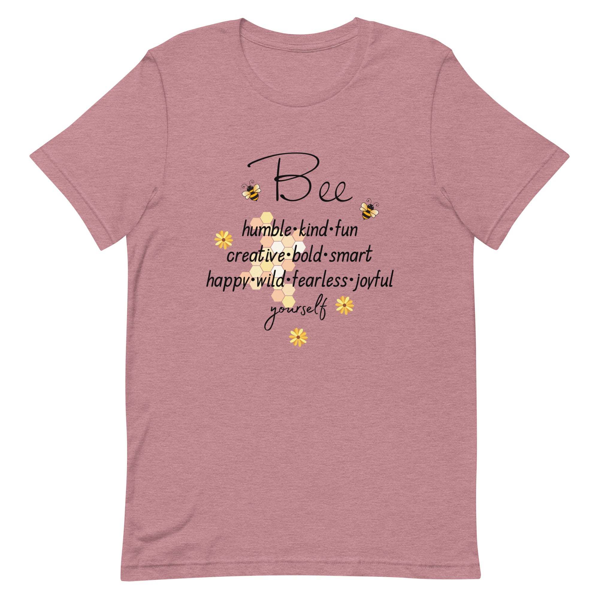 Bee Yourself T-Shirt, Gift for Bee Lovers Heather Orchid L S M XL DenBox