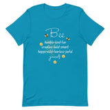 Bee Yourself T-Shirt, Gift for Bee Lovers Aqua M S XL L DenBox