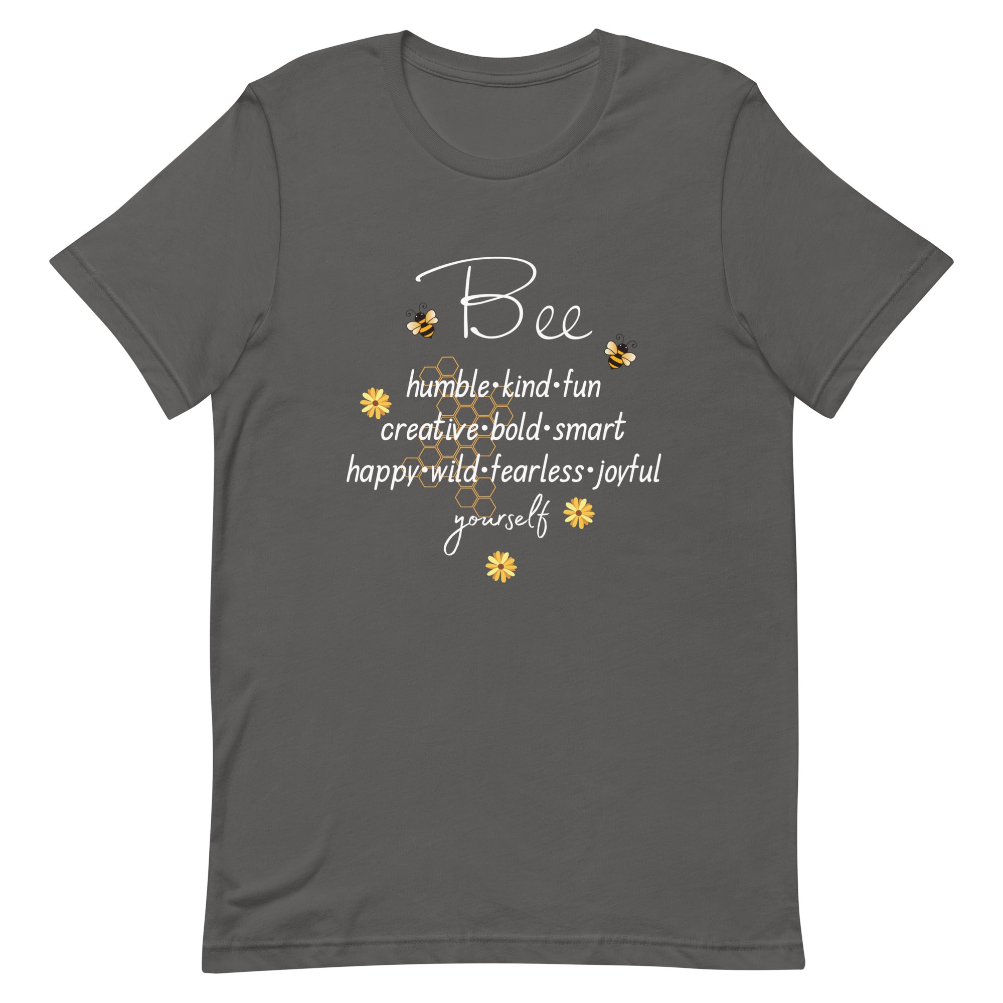Bee Yourself T-Shirt, Gift for Bee Lovers Asphalt M L S XL DenBox