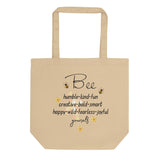 Bee Yourself Eco-Friendly Tote Bag, Gift For Bee Lovers Oyster DenBox