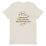 Bee Yourself T-Shirt, Gift for Bee Lovers Heather Dust M XL L S DenBox