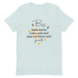 Bee Yourself T-Shirt, Gift for Bee Lovers Heather Prism Ice Blue M XL S L DenBox