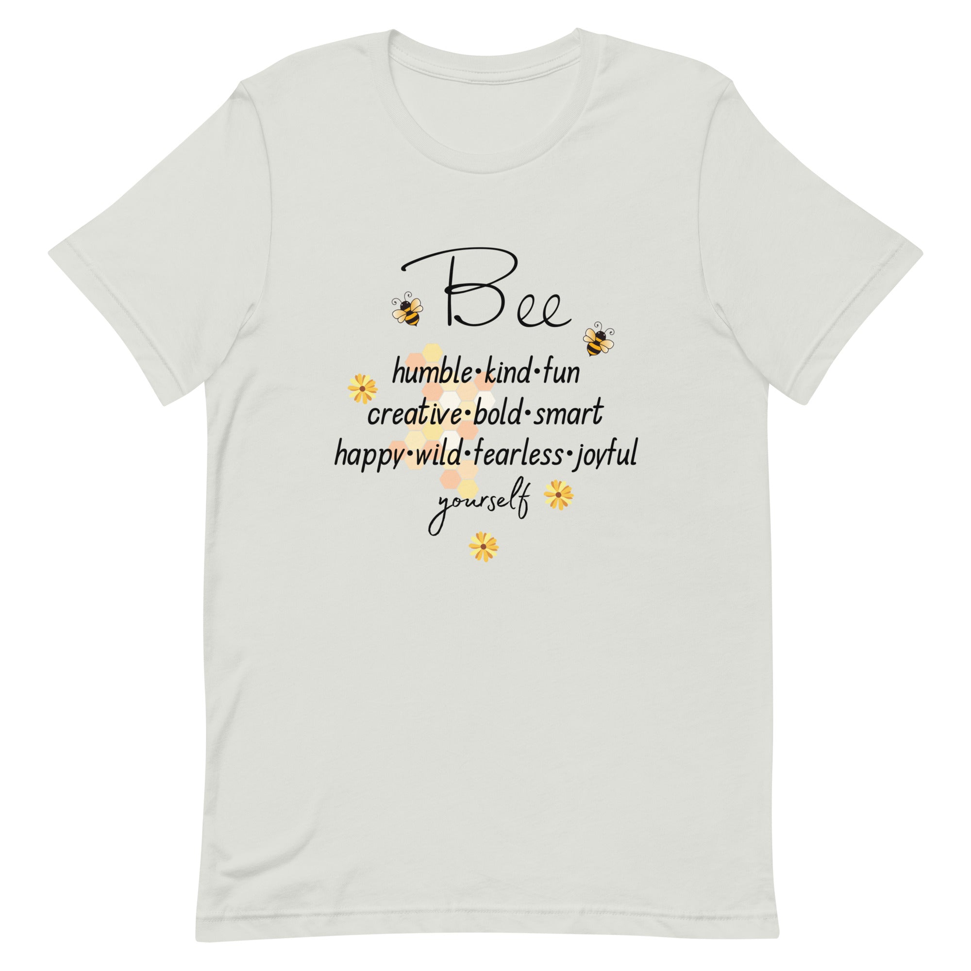Bee Yourself T-Shirt, Gift for Bee Lovers Silver L M XL S DenBox