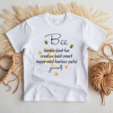 Bee Yourself white t-shirt