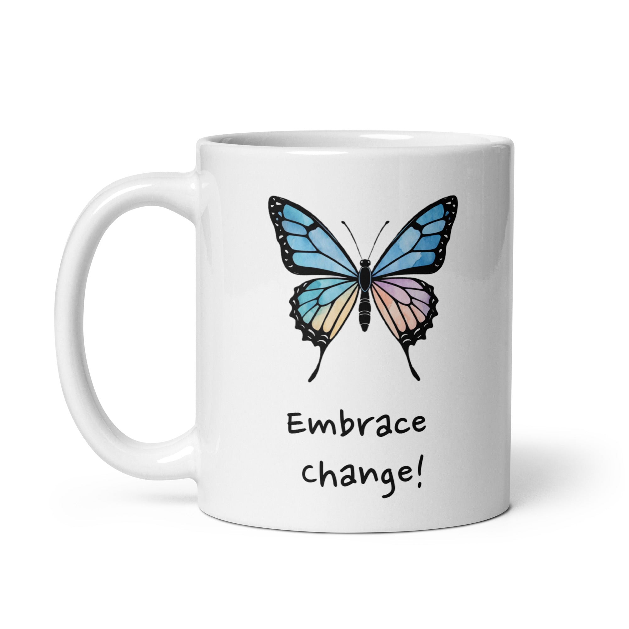 Embrace Change! Daily Motivational Mug, Inspirational Ceramic Mug DenBox