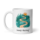 Keep Going! Daily Motivational Mug, Inspirational Ceramic Mug DenBox