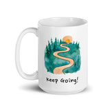 Keep Going! Daily Motivational Mug, Inspirational Ceramic Mug DenBox