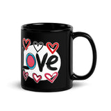 Love Pop-Art Black Mug