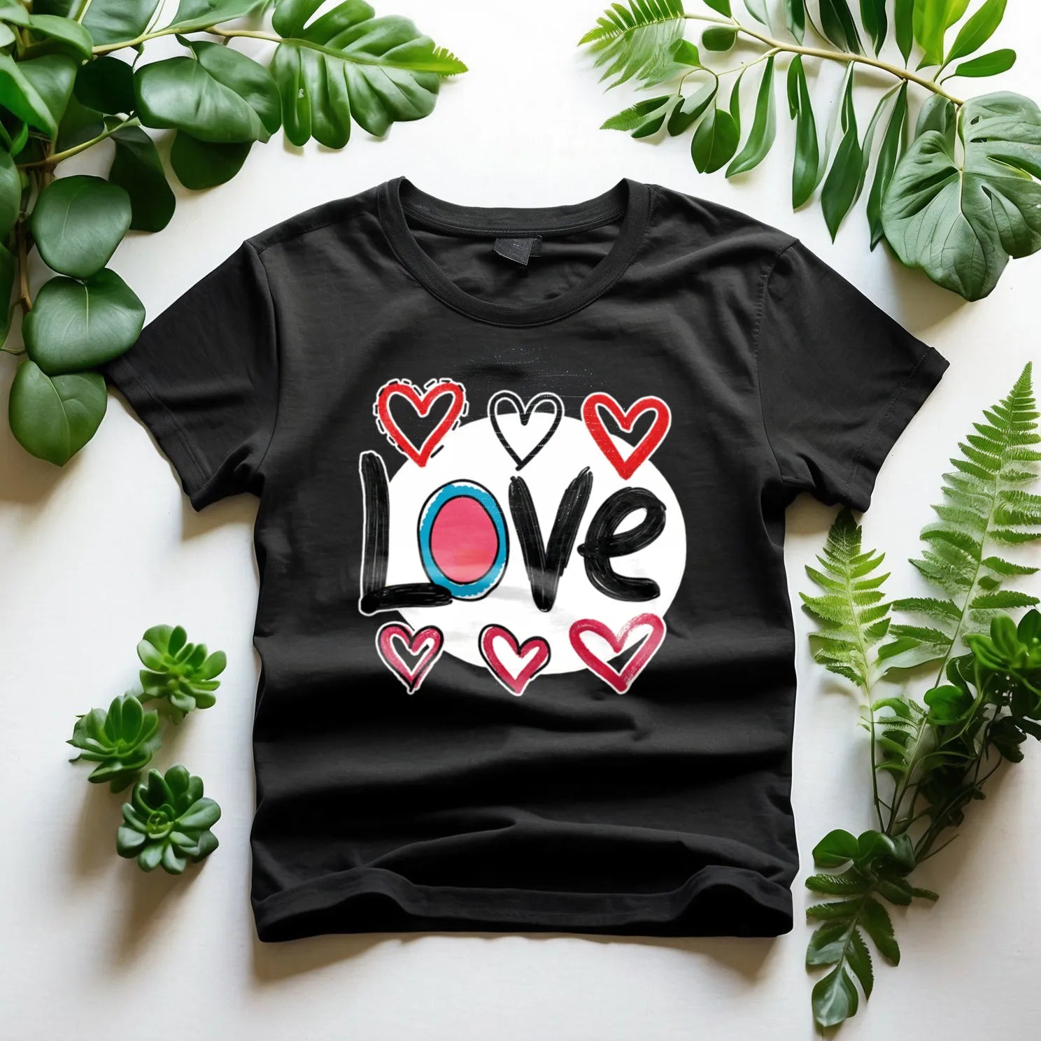 Pop-Art "Love." T-Shirt, Gift For Pop-Art Lovers DenBox