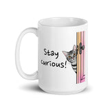 Stay Curious! Daily Motivational Mug, Inspirational Ceramic Mug DenBox