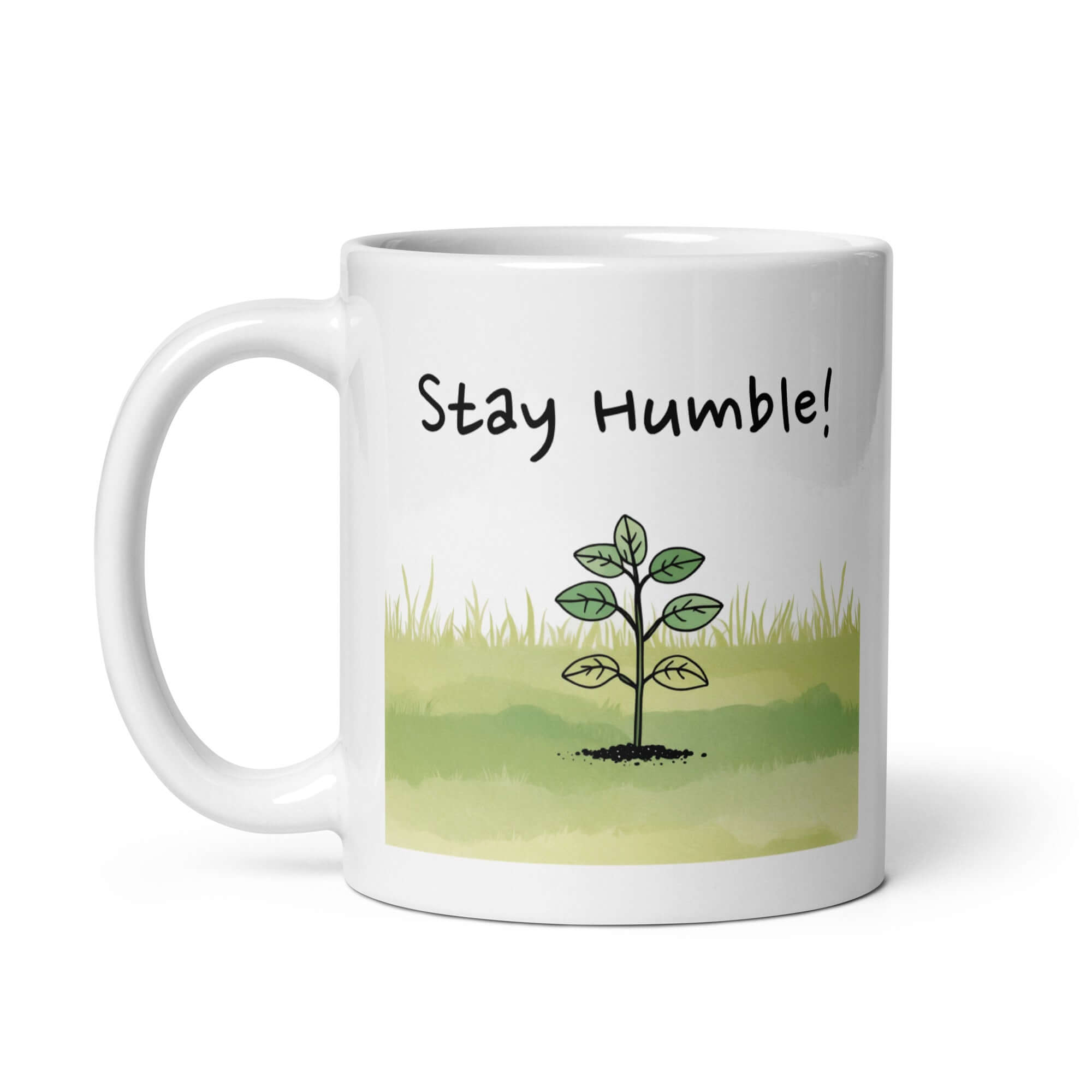 Stay Humble! Daily Motivational Mug, Inspirational Ceramic Mug DenBox