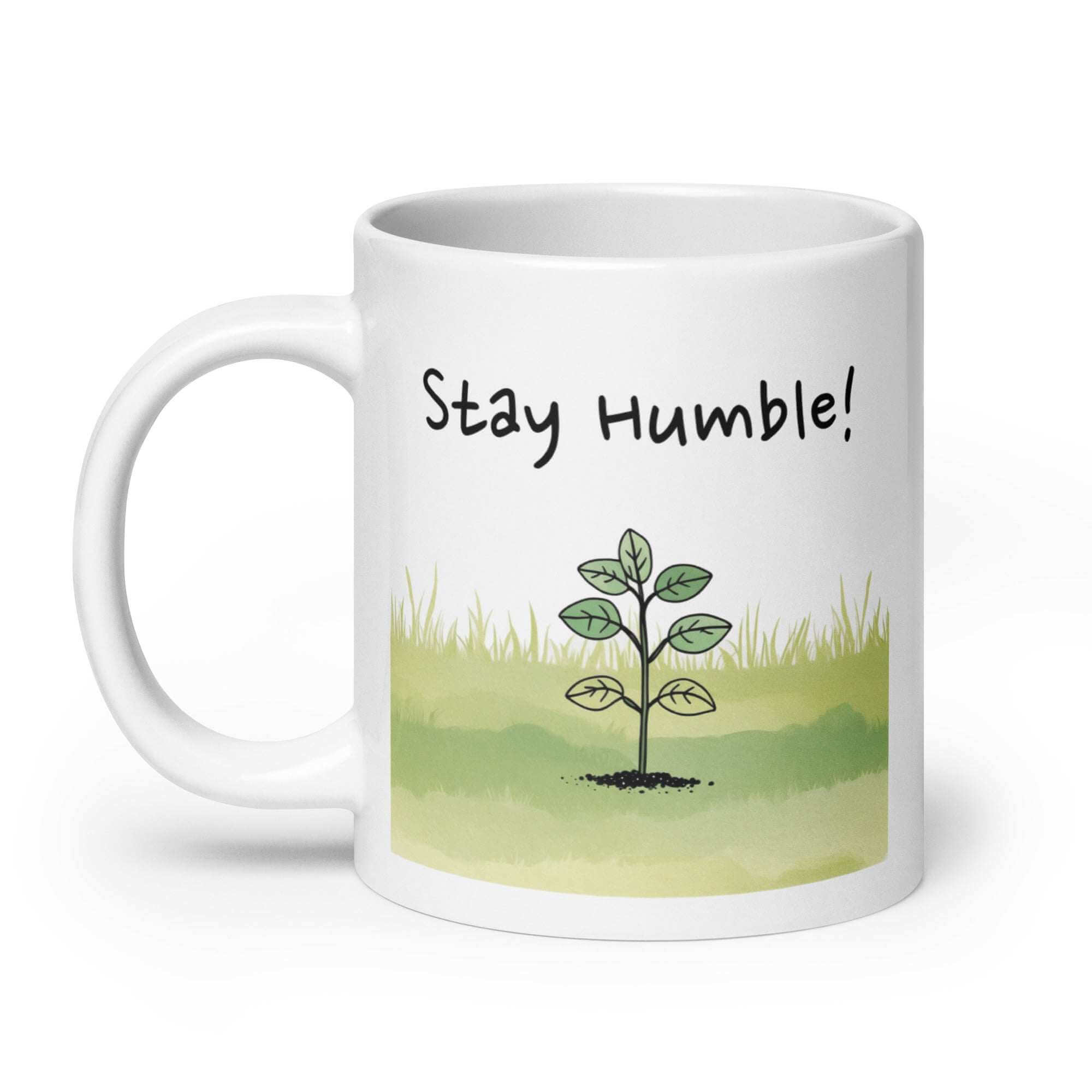 Stay Humble! Daily Motivational Mug, Inspirational Ceramic Mug DenBox