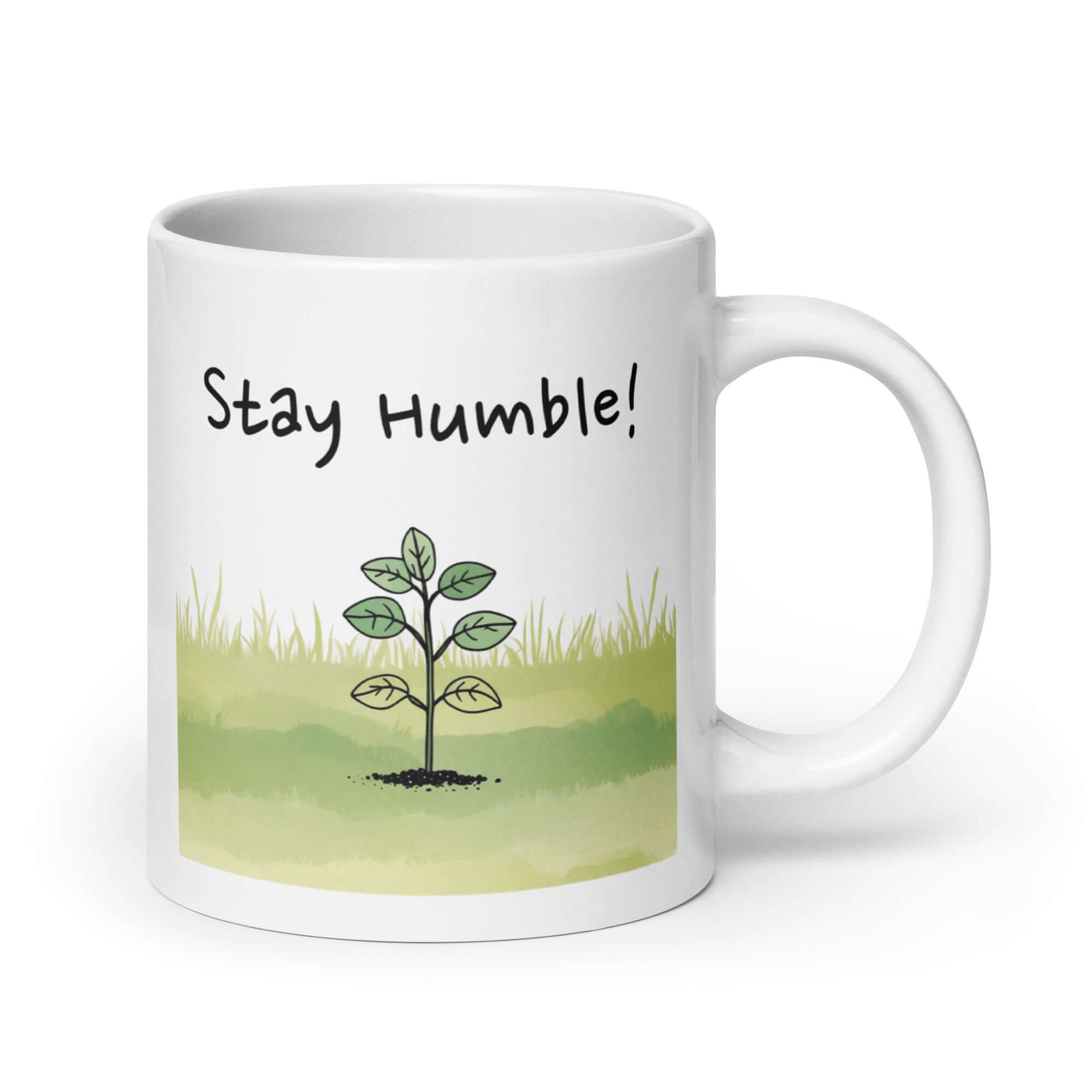 Stay Humble! Daily Motivational Mug, Inspirational Ceramic Mug 20 oz DenBox