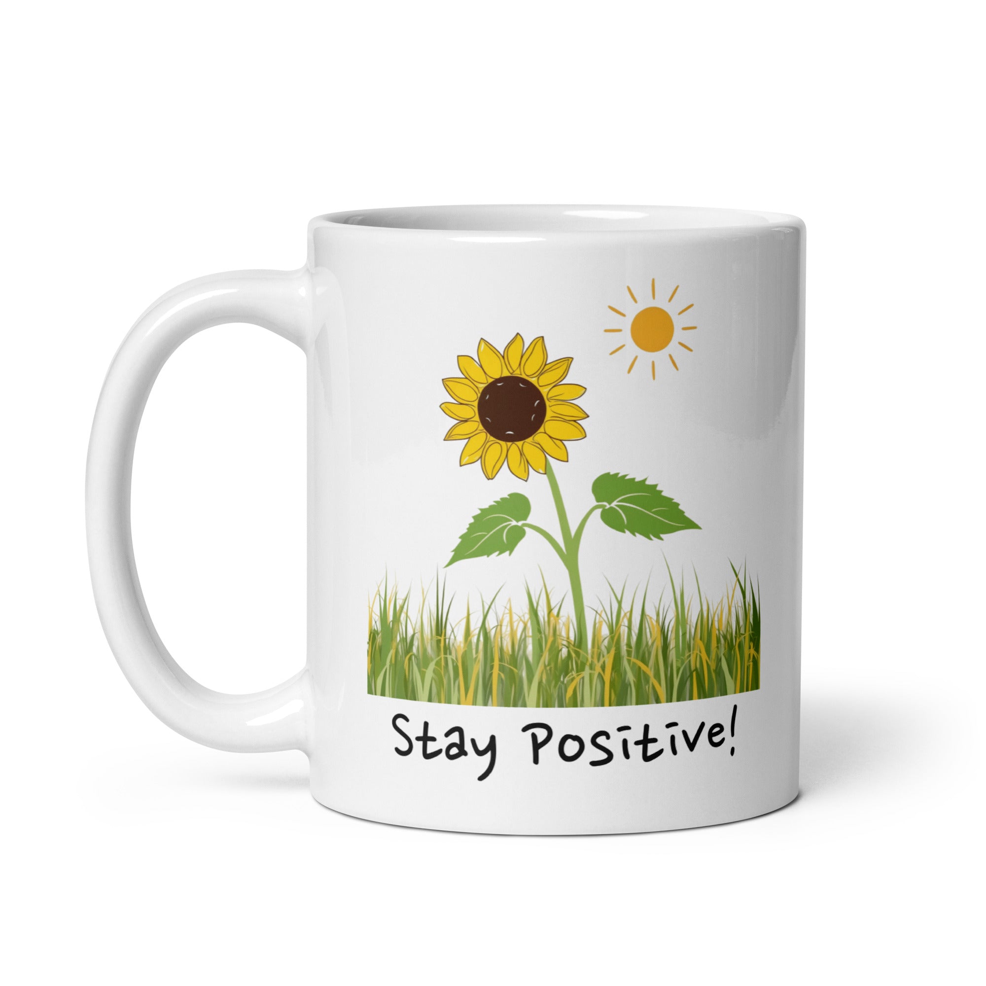 Stay Positive! Daily Motivational Mug, Inspirational Ceramic Mug DenBox