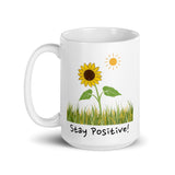 Stay Positive! Daily Motivational Mug, Inspirational Ceramic Mug DenBox