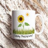 Stay Positive! Daily Motivational Mug, Inspirational Ceramic Mug DenBox