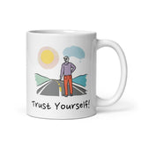 Trust Yourself! Daily Motivational Mug, Inspirational Ceramic Mug 11 oz DenBox