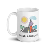 Trust Yourself! Daily Motivational Mug, Inspirational Ceramic Mug DenBox