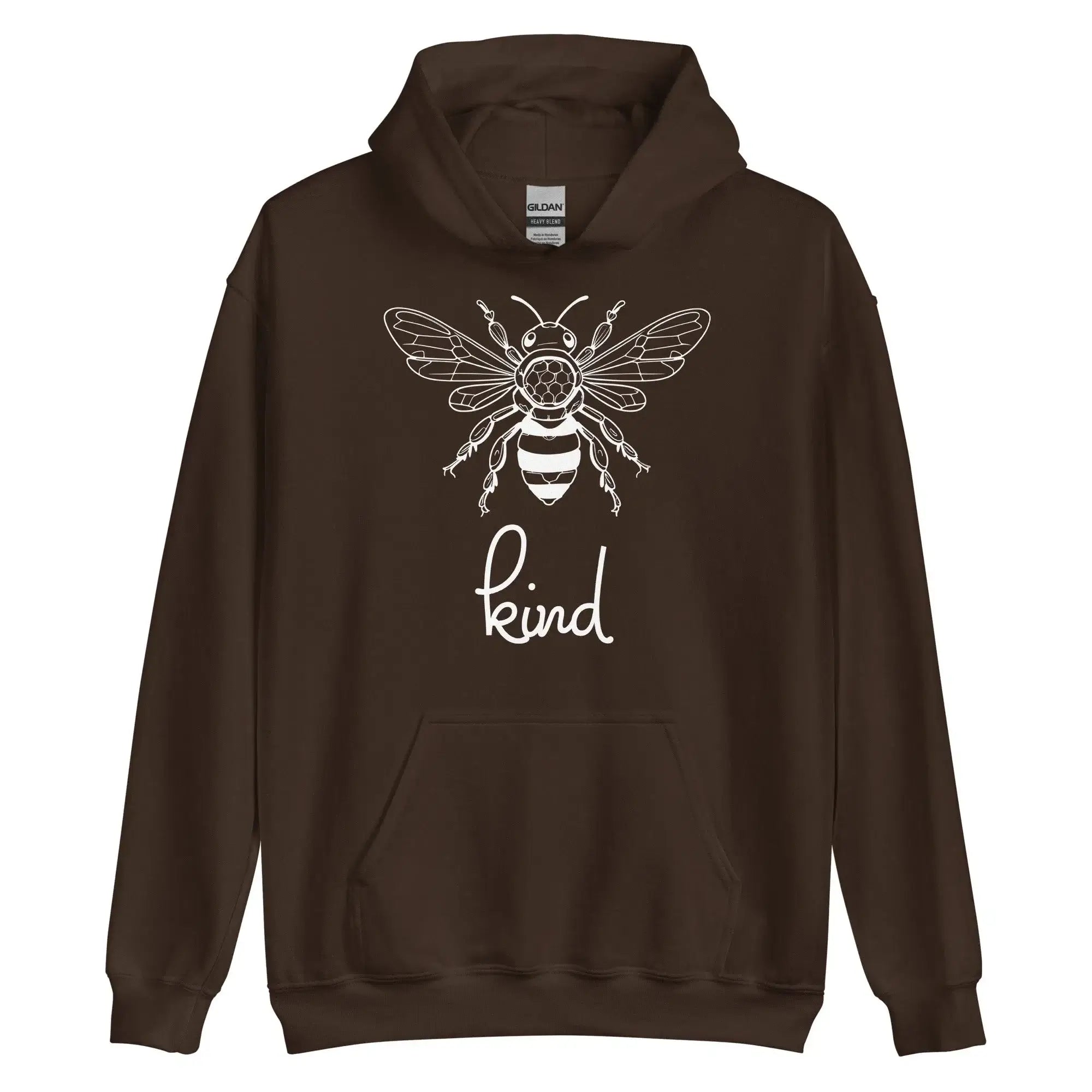 Bee Kind Hoodie, Gift For Bee Lovers Dark Chocolate L XL S M 2XL 3XL DenBox