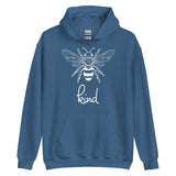 Bee Kind Hoodie, Gift For Bee Lovers Indigo Blue 2XL S 3XL XL M L DenBox