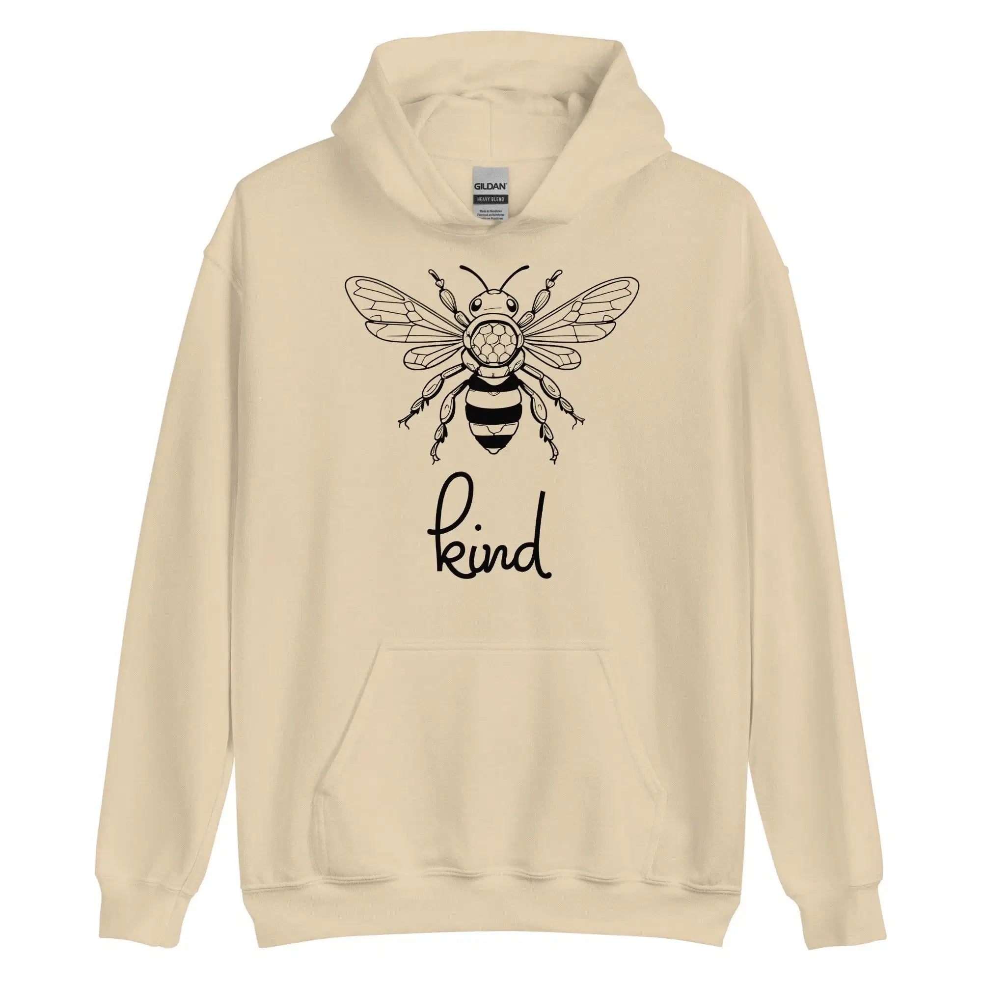 Bee Kind Hoodie, Gift For Bee Lovers Sand L 3XL M S 2XL XL DenBox