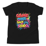 Game Over Back to School Youth T-Shirt Black DenBox