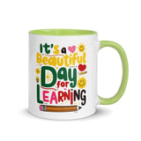 Its A Beautiful Day For Learning Mug Green - DenBox