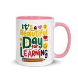 Its A Beautiful Day For Learning Mug Pink - DenBox