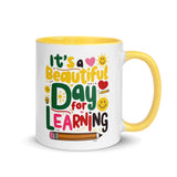 Its A Beautiful Day For Learning Mug Yellow - DenBox