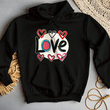 Pop-Art "Love." Hoodie, Gift for Pop-Art Lovers DenBox