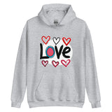 Pop-Art "Love." Hoodie, Gift for Pop-Art Lovers Sport Grey M 2XL 3XL L XL S DenBox